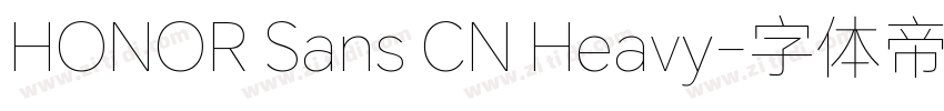 HONOR Sans CN Heavy字体转换